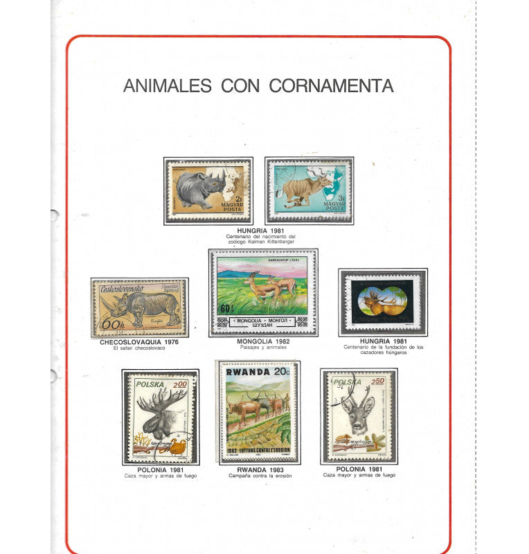 Libro de Estampilla del mundo. Gran enciclopedia de la filatelia